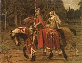 Alphonse Maria Mucha Canvas Paintings - Mucha Heraldic Chivalry